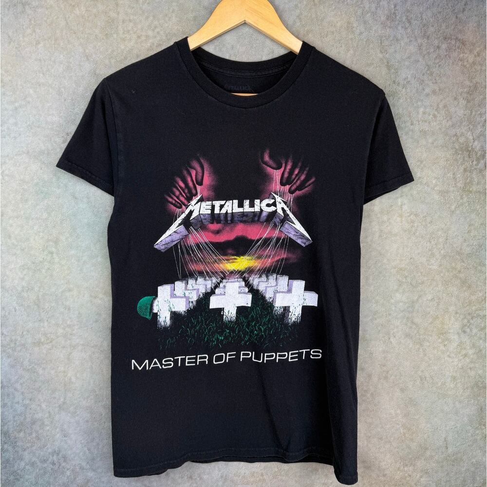 Metallica Master of Puppets Band T Shirt Sz S/M Rock Metal Music Graphic